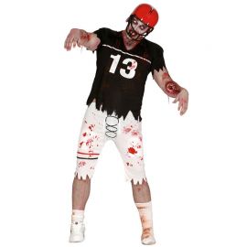 Disfraz de Quarterback Zombie para Hombre con Hombreras Disfraz de Quarterback Zombie para Hombre con Hombreras