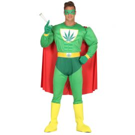 Disfraz de Superhéroe de Marihuana para Hombre Disfraz de Superhéroe de Marihuana para Hombre