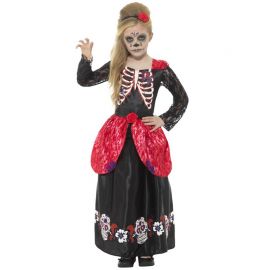 Disfraz del Día de los Muertos Deluxe para Niña Disfraz del Día de los Muertos Deluxe para Niña