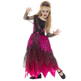 Disfraz de Reina de Graduación Zombie para Niña Disfraz de Reina de Graduación Zombie para Niña