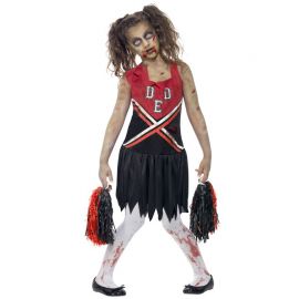 Disfraz de Cheerleader Zombie para Niña Disfraz de Cheerleader Zombie para Niña
