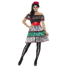 Disfraz Típico del Día de los Muertos para Mujer Disfraz Típico del Día de los Muertos para Mujer