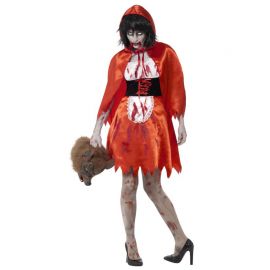 Disfraz de Caperucita Zombie para Mujer Disfraz de Caperucita Zombie para Mujer