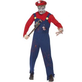 Disfraz de Fontanero Zombie para Hombre Disfraz de Fontanero Zombie para Hombre