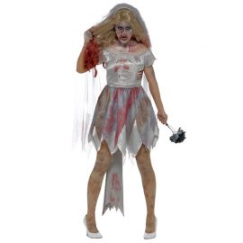 Disfraz de Novia Deluxe Zombie para Mujer Disfraz de Novia Deluxe Zombie para Mujer