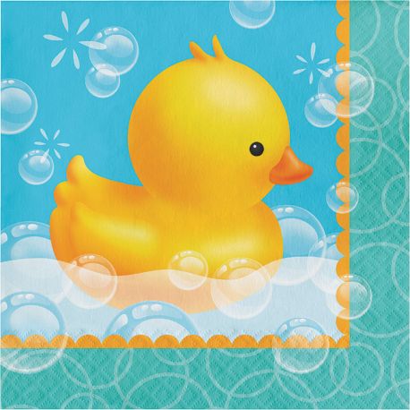 16 Servilletas Patitos 33 cm