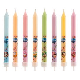 8 Velas forma Palillo Mickey Mouse & Friends 9 cm 8 Velas forma Palillo Mickey Mouse & Friends 9 cm