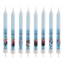 8 Velas forma Palillo Frozen 9 cm 8 Velas forma Palillo Frozen 9 cm