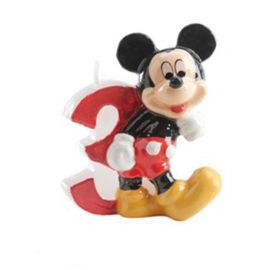 8 Velas Nº 3 Mickey Mouse 6,5 cm 8 Velas Nº 3 Mickey Mouse 6,5 cm