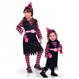 Rosa Hexen-Patch-Kostüm Für Kinder Rosa Hexen-Patch-Kostüm Für Kinder