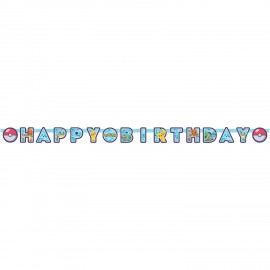 Banner Pokémon de Papel 218 x 12 cm Banner Pokémon de Papel 218 x 12 cm