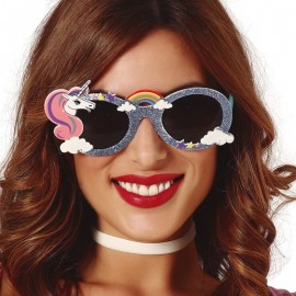 Einhorn Brille mit Glitzer Einhorn Brille mit Glitzer
