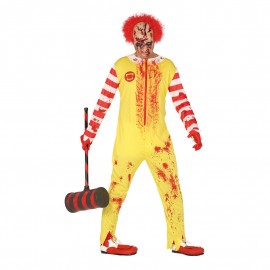 Burger-Clown-Zombie-Kostüm Für Erwachsene Burger-Clown-Zombie-Kostüm Für Erwachsene