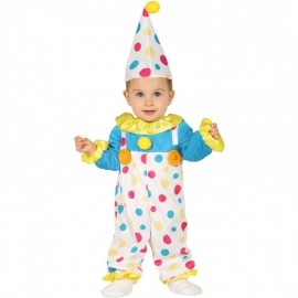 Clown-Kostüm Mit Gepunktetem Baby-Kind Clown-Kostüm Mit Gepunktetem Baby-Kind