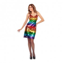 Regenbogenkostüm Mit Hosenträgern Regenbogenkostüm Mit Hosenträgern