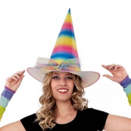 Regenbogenfarbener Hexenhut Regenbogenfarbener Hexenhut