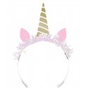 Tiaras Einhorn Folie Gold
