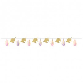 Einhorn Goldfolie Girlande Einhorn Goldfolie Girlande