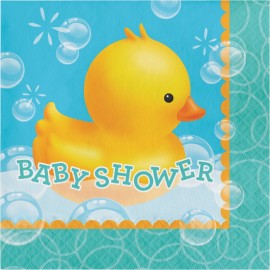 Babyshower-Servietten mit Entenmotiv Babyshower-Servietten mit Entenmotiv