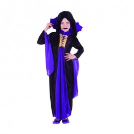 Fliederfarbenes Gothic-Vampir-Kostüm Für Kinder Fliederfarbenes Gothic-Vampir-Kostüm Für Kinder