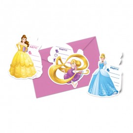 6 Invitaciones Princesas Disney 6 Invitaciones Princesas Disney