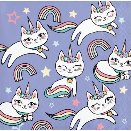 Papierservietten Einhorn-Kätzchen Papierservietten Einhorn-Kätzchen