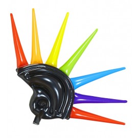 Aufblasbarer Multicolour Stachelhelm 90 cm Aufblasbarer Multicolour Stachelhelm 90 cm