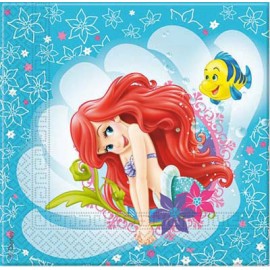 20 Servilletas de La Sirenita Ariel 20 Servilletas de La Sirenita Ariel