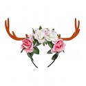 Hirsch-Kranz mit Blumen