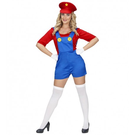 Klempner-Mario-Kostüm Für Damen