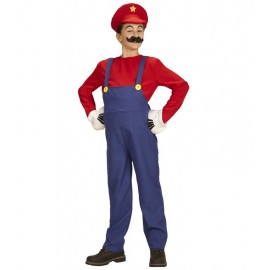 Klempner-Mario-Kostüm Für Jungen Klempner-Mario-Kostüm Für Jungen