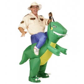 Entdeckerkostüm Mit Aufblasbarem Dinosaurier Entdeckerkostüm Mit Aufblasbarem Dinosaurier