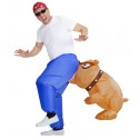 Aufblasbares Bulldoggenkostüm Mit Beatmungsgerät