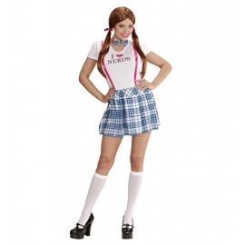 Nerd-Schulmädchen-Kostüm Für Damen Nerd-Schulmädchen-Kostüm Für Damen
