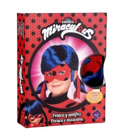 Peluca LadyBug con Antifaz Infantil Peluca LadyBug con Antifaz Infantil