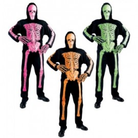 Disfraz de Esqueleto Neon para Adulto Disfraz de Esqueleto Neon para Adulto