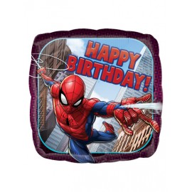 Globo Feliz Cumpleaños Hombre Araña 45 cm Globo Feliz Cumpleaños Hombre Araña 45 cm