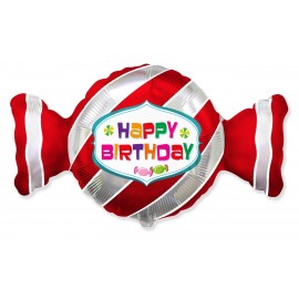 Globo Happy Birthday Caramelo 92 x 53 cm Globo Happy Birthday Caramelo 92 x 53 cm