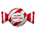 Ballon Happy Birthday Karamell