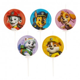 5 Velas De Patrulla Canina 3 cm 5 Velas De Patrulla Canina 3 cm