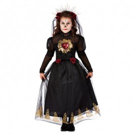 Disfraz de novia del lúdico DOTD SAGRED HEART NEGRO Disfraz de novia del lúdico DOTD SAGRED HEART NEGRO