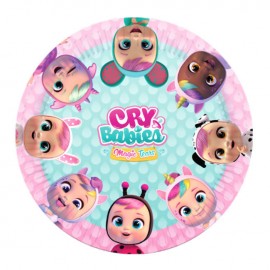 8 Platos Bebés Llorones 18 cm 8 Platos Bebés Llorones 18 cm