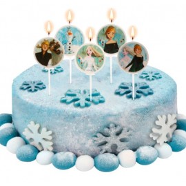 5 Velas Frozen 2 3 cm 5 Velas Frozen 2 3 cm