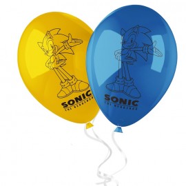 8 Globos Sonic de Látex 8 Globos Sonic de Látex