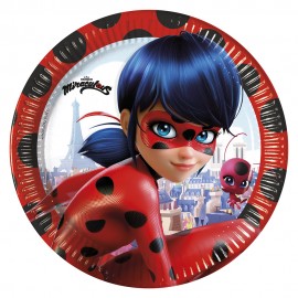 8 Platos Lady Bug 23 cm 8 Platos Lady Bug 23 cm
