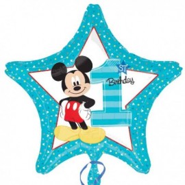 Globo Mickey 1er Cumpleaños 45 cm Globo Mickey 1er Cumpleaños 45 cm