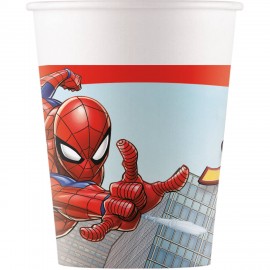 8 Vasos Spiderman de Papel 8 Vasos Spiderman de Papel
