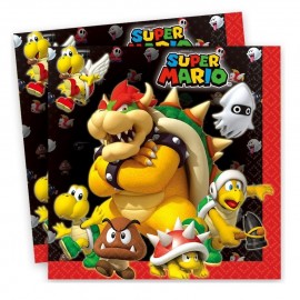 20 Servilletas Super Mario 33 cm 20 Servilletas Super Mario 33 cm