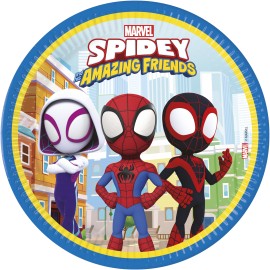 8 Platos Spidey 23 cm 8 Platos Spidey 23 cm