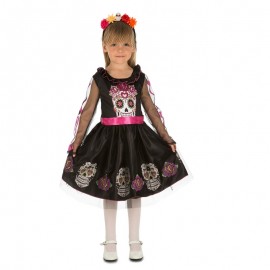 Disfraz de Calaverita Mexicana para Niña Disfraz de Calaverita Mexicana para Niña